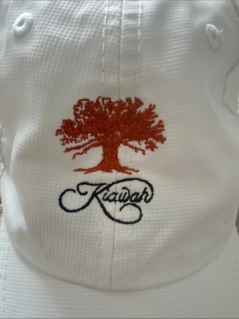Kiawah Island youth white baseball hat
